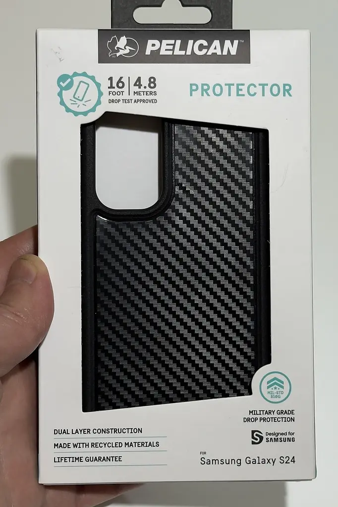 Протиударний чохол для Samsung Galaxy S24/S25 Pelican Protector Carbon Fiber S921/SM-S931 аналог OtterBox Symmetry - фото 2