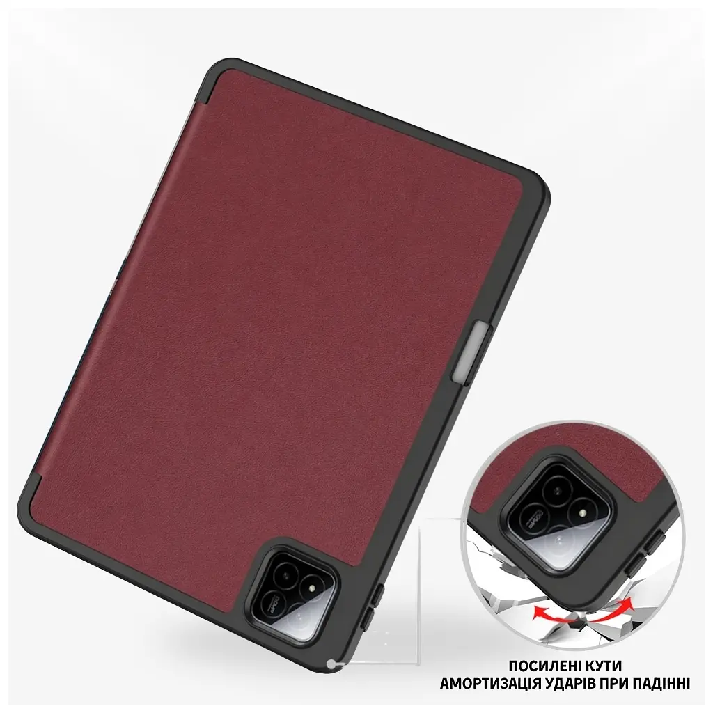 Чохол до планшета BeCover Flexible TPU Mate Xiaomi Pad 7 / 7 Pro 11.2" Red Wine (715619) - фото 5