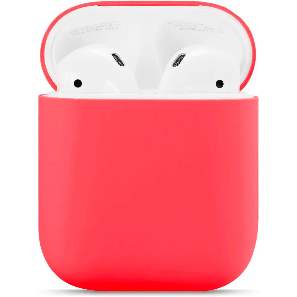 Чехол для наушников New Silicone Case для AirPods 2 Wine Red [53453] - фото 2
