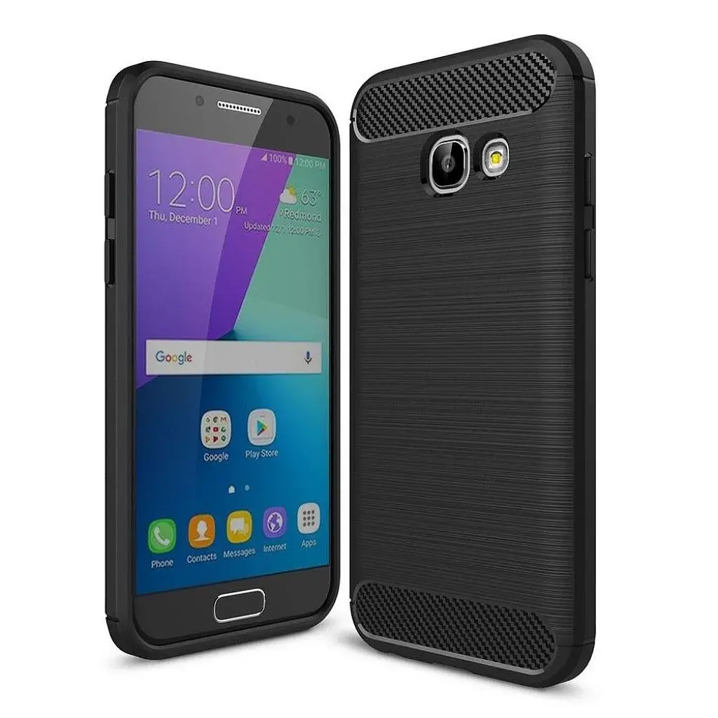 Чохол до мобільного телефона для SAMSUNG Galaxy A3 2017 Carbon Fiber (Black) Laudtec (LT-A32017B)