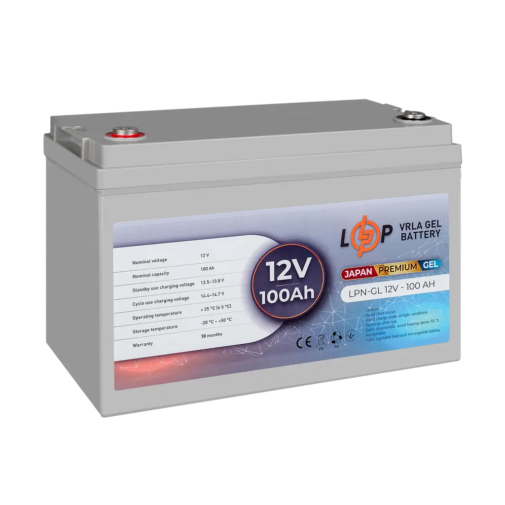 Аккумулятор гелевой LPN-GL 12 V - 100 Ah - фото 4