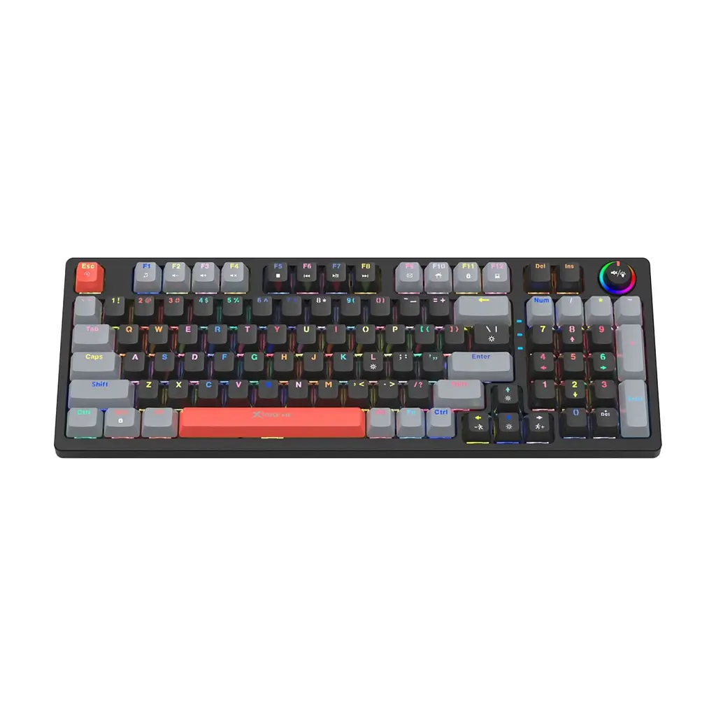 Клавіатура Xtrike ME GK-987 RGB Mechanical USB UA Black/Grey (GK-987GGRUA) - фото 4