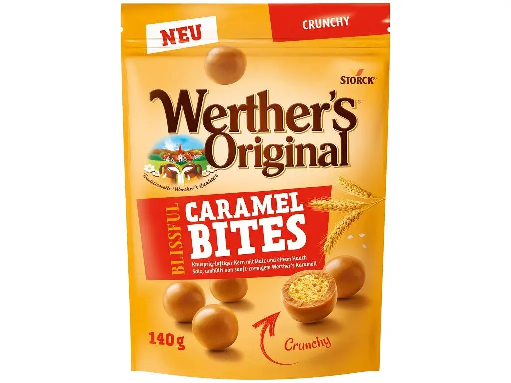 Драже іриски Werther's Original Caramel Bites Crunchy 140g