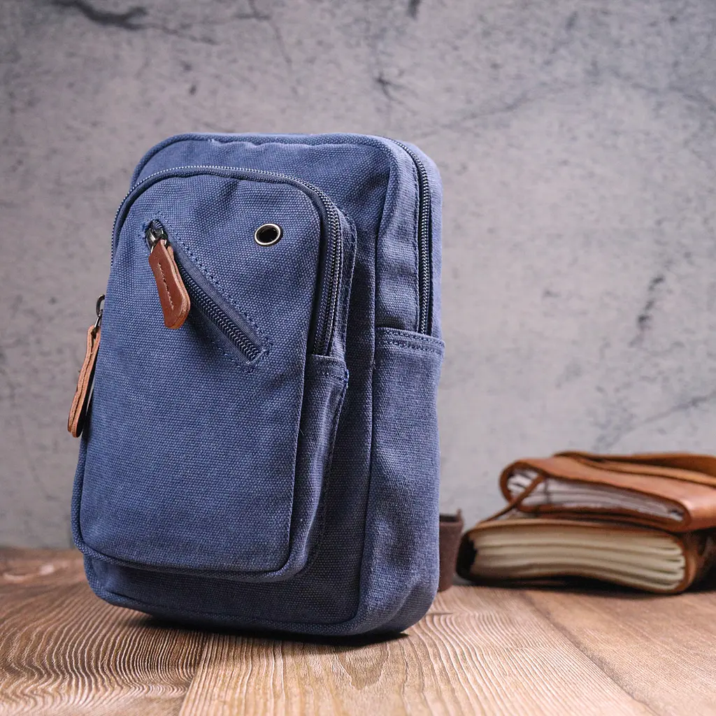 Сумка Vintage через плече з щільного текстилю 15х22х6 см Vintage 15х22х6 см sum0021427 - фото 7