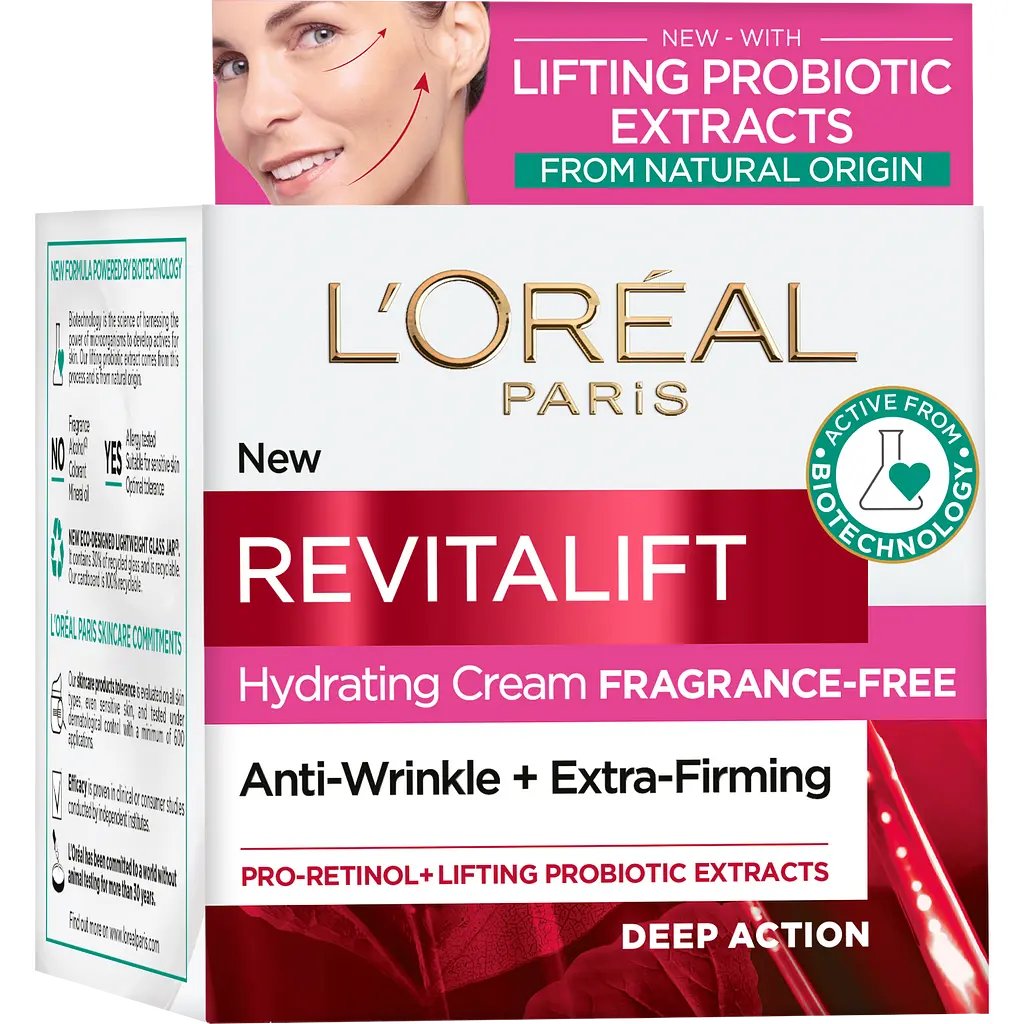 Дневной увлажняющий крем-уход L'Oreal Paris Revitalift для разглаживания кожи лица и против морщин, 50 мл (AA271500) - фото 3