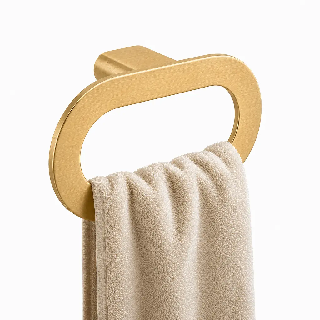 Кільцевий тримач для рушників VBI Terra brushed gold VBI-040703BG - фото 3