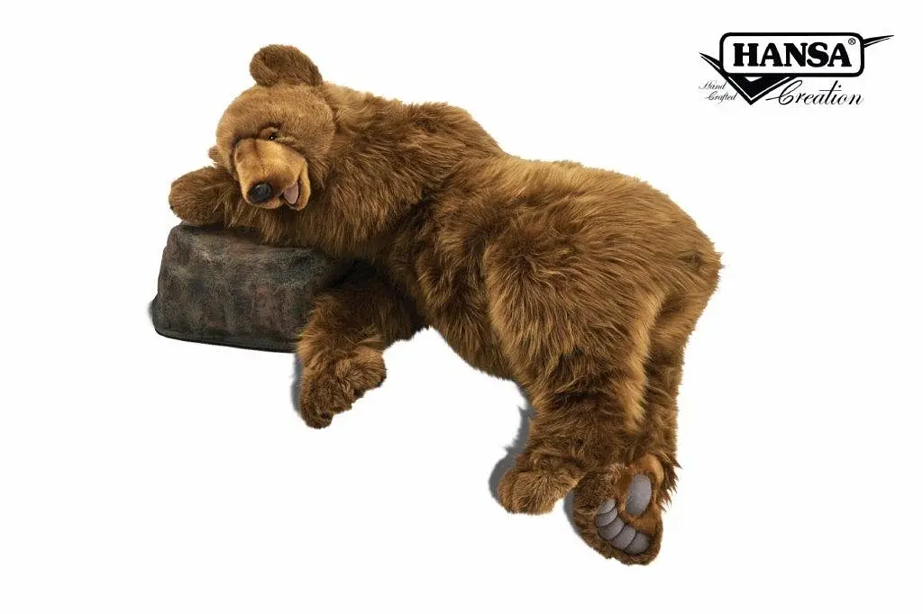 М'яка іграшка Hansa Ведмідь Грізлі, що спить, Hansa, 138 см