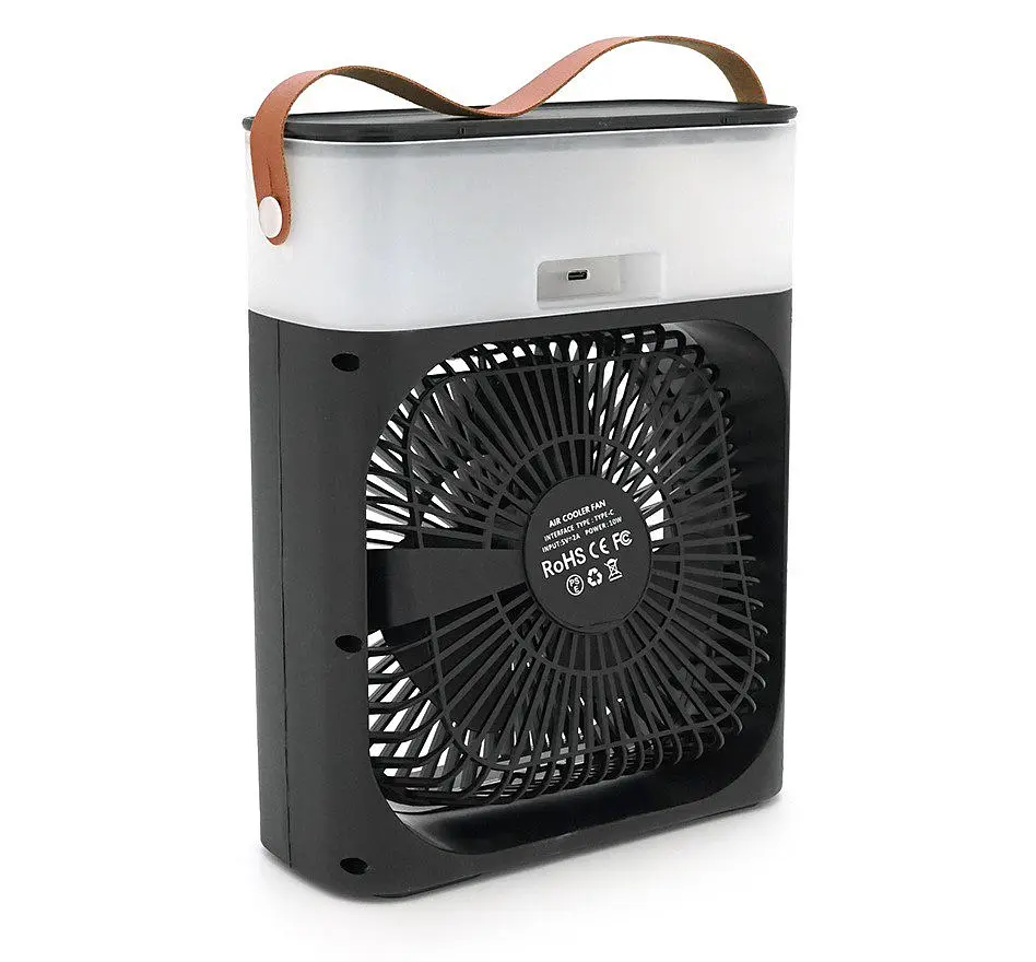 Портативный вентилятор Voltronic YT1712, увлажнение, подсветка, Air Cooler Fan Mix Color - фото 3
