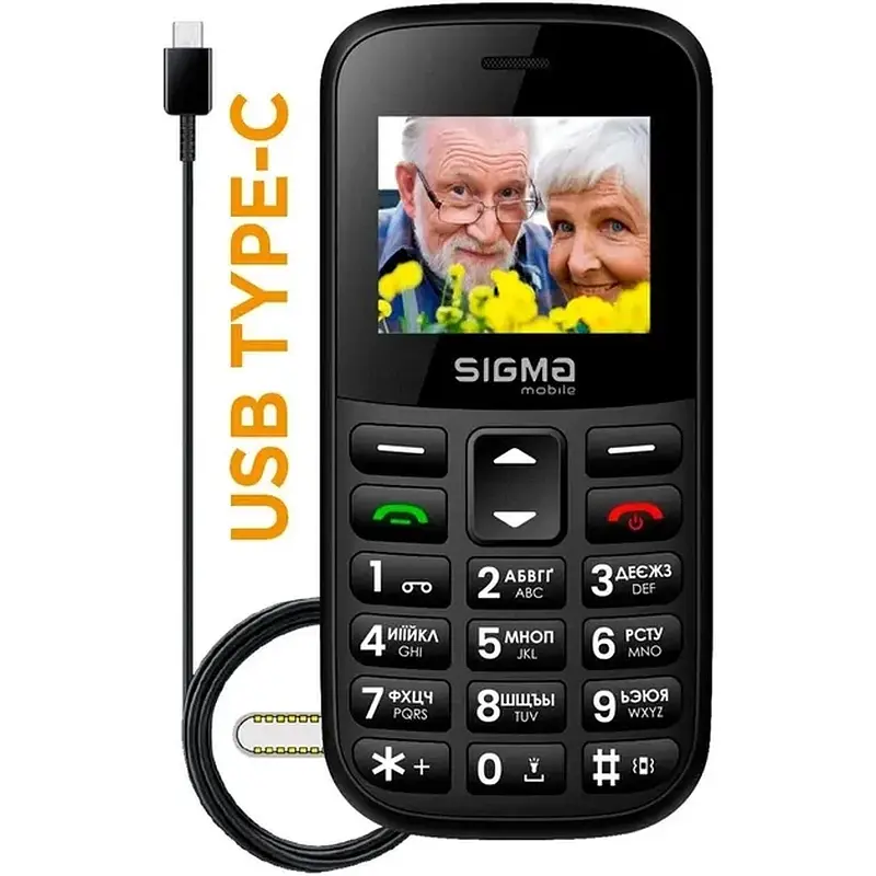 Телефон SIGMA Comfort 50 Easy (black) - фото 5