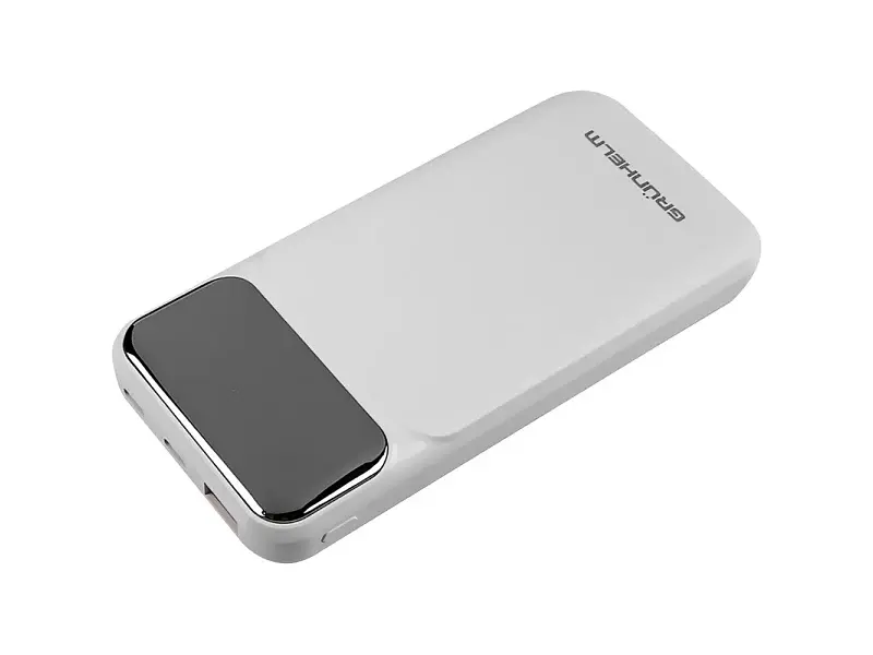 Зовнішній акумулятор (Power Bank) Grunhelm 10000mAh 22.5W White (GP-10WQC) - фото 2