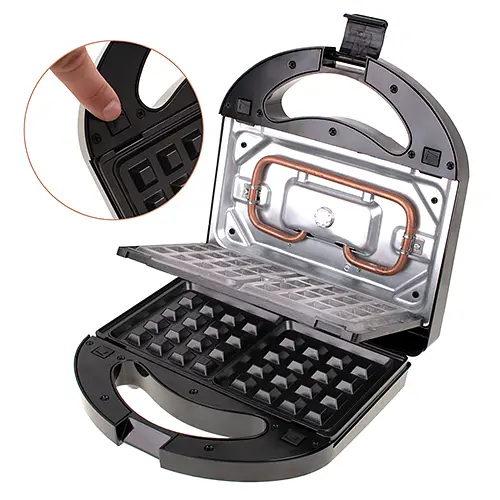 Мультимейкер электрический 3 в 1 Mesko MS 3045 сэндвичница вафельница контактный гриль - фото 6