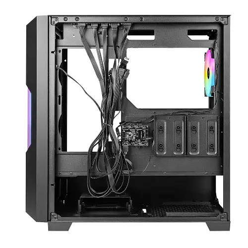 Корпус AZZA GUARDIAN GLASS, Black, без БП, Mid Tower, для E-ATX/ATX/Micro ATX/Mini ITX, Type-C/2xUSB 3.0, макс. CPU – 170 мм/VGA – 400 мм, 1x120 мм ARGB, боковая панель из закаленного стекла (CSAZ-520BG) - фото 6
