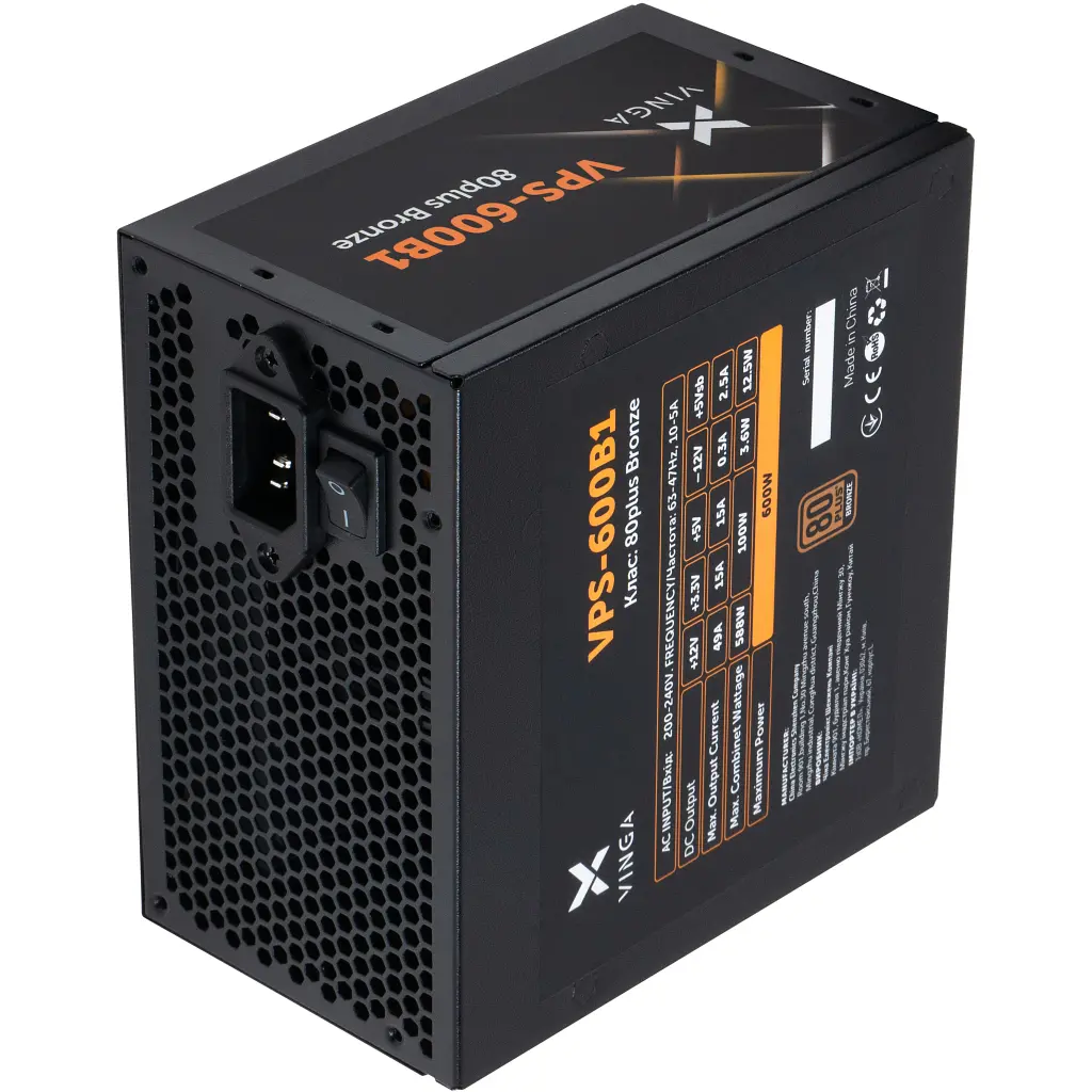 Блок живлення Vinga 600W (VPS-600B1) - фото 9