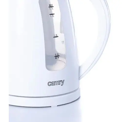 Электрический чайник Camry CR 1255 с индикатором уровня воды 1.7 л белый - фото 3