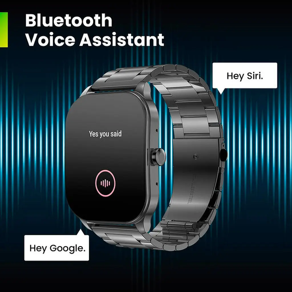 Умные часы с металлическим ремешком Xiaomi Amazfit Pop 3s Metal Black (Metallic Strap) черные - фото 3