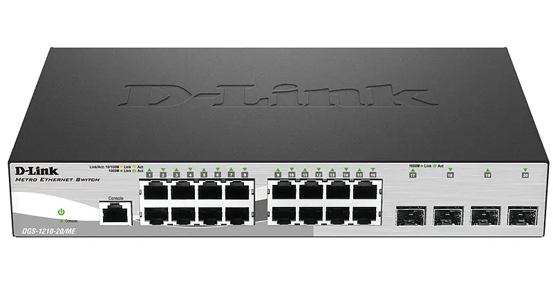 Коммутатор DGS-1210-20/ME рев B, 16xGE, 4xSFP, L2 D-Link teh0018102 - фото 2