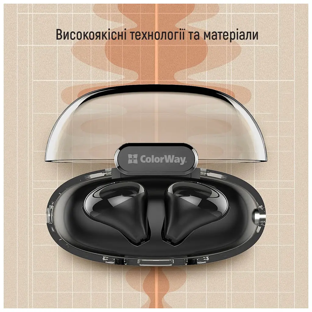 Навушники ColorWay Slim TWS-2 Earbuds Black (CW-TWS2BK) - фото 11