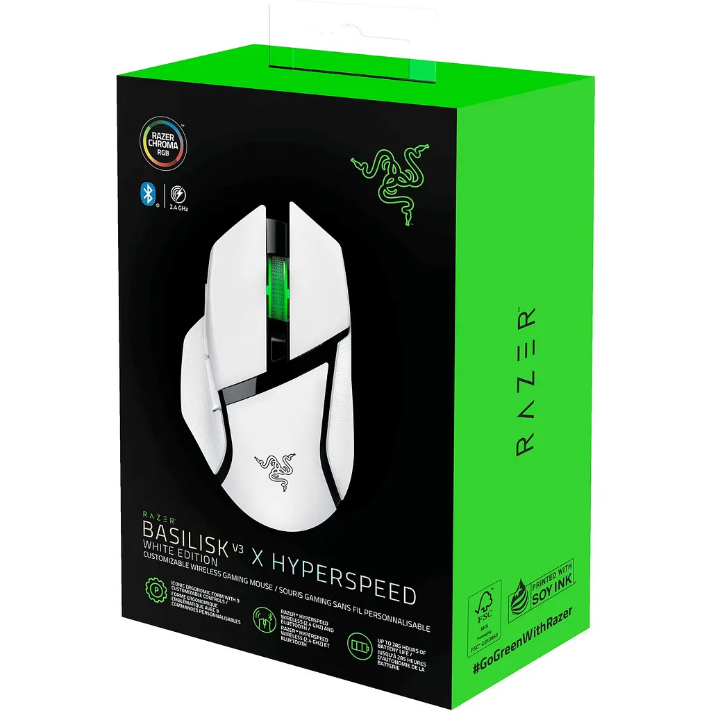 Миша Razer Basilisk V3 X Hyperspeed White (RZ01-04870300-R3U1) [163524] - фото 6