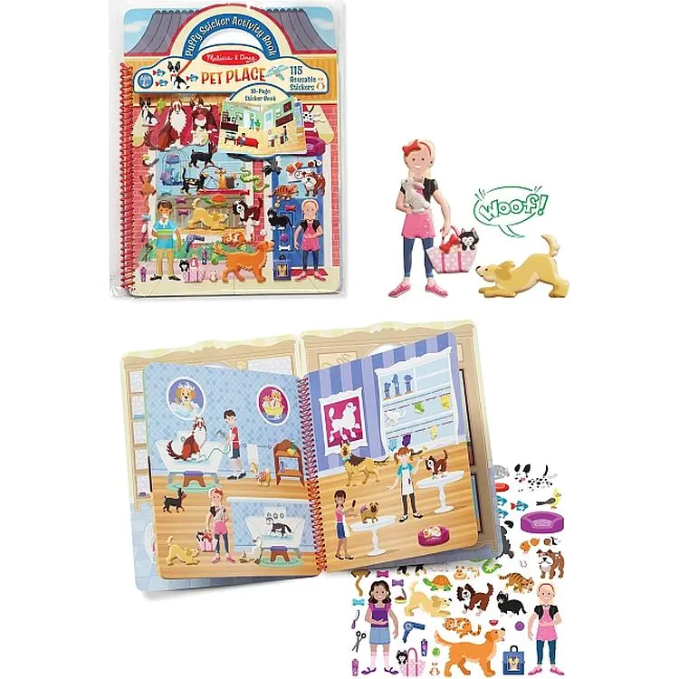 Наліпки Melissa & Doug Будинок для тварин об'ємні багаторазові (MD19429) - фото 2