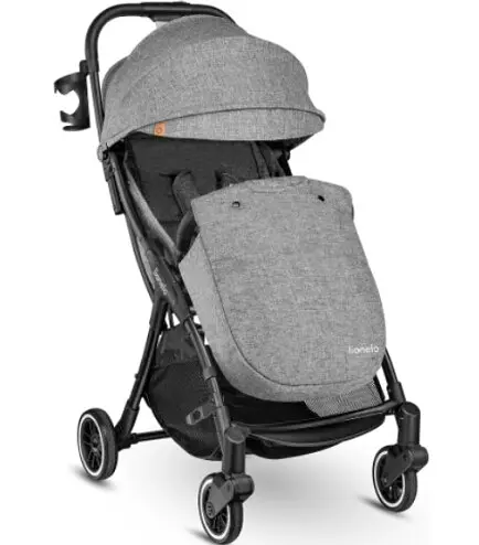 Прогулянкова коляска Lionelo Julie One Stone Grey, сіра (LO-JULIE ONE STONE GREY) - фото 4