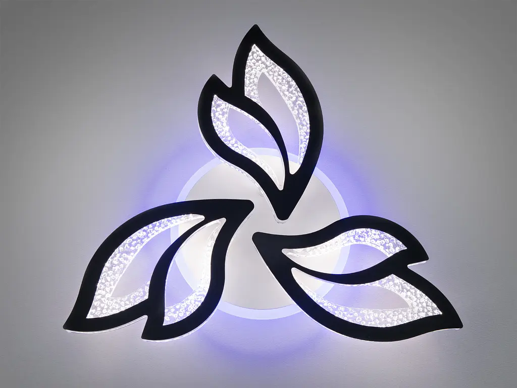 Потолочная светодиодная люстра с пультом, диммером, подсветкой, 55W - фото 2