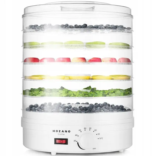 Сушка для овочів та фруктів Mozano Food Dehydrator white - фото 2