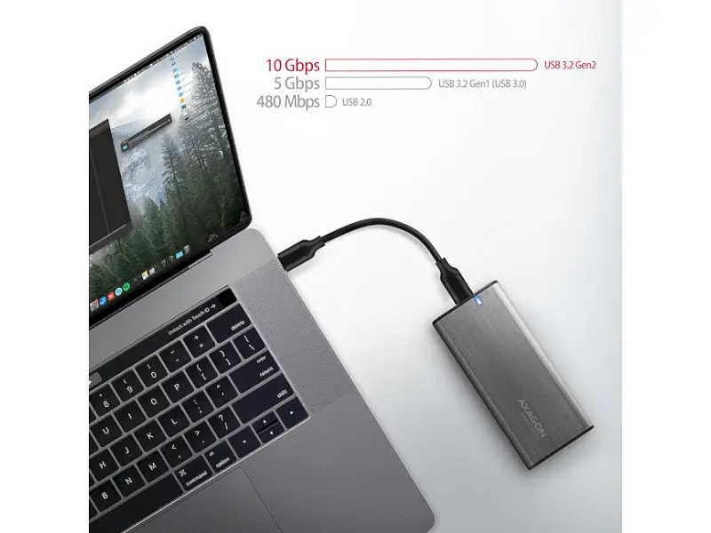 Кишеня для накопичувача AXAGON SuperSpeed+ Raw Box Gray (EEM2-SG2) - фото 9