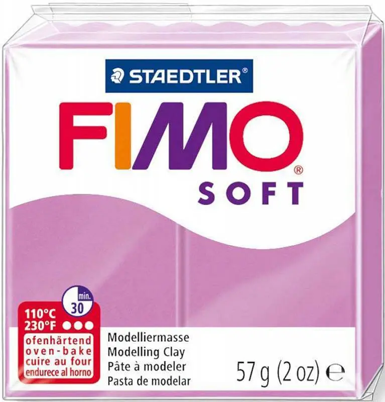 Полімерна глина Fimo Soft, 57 г., Лавандова, (8020-62)