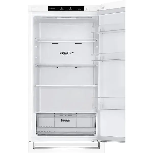 Холодильник LG с нижним морозильным отделением 186x60х68 холод.отд. 234 л мороз.отд. 107 л 2дв. А+ NF инв. диспл внутр. белый - фото 6