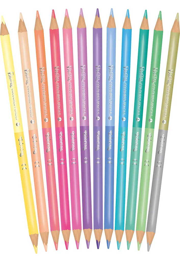 Набір олівців 24 кольора COLORINO Pastel Duo Colors двосторонніх (87737PTR) - фото 2