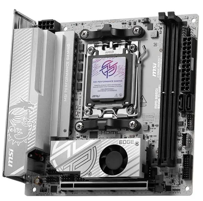 Материнська плата MSI MPG B850I EDGE TI WIFI (MPG B850I EDGE TI WIFI) (Socket AM5, AMD B850, Mini-ITX) - фото 2