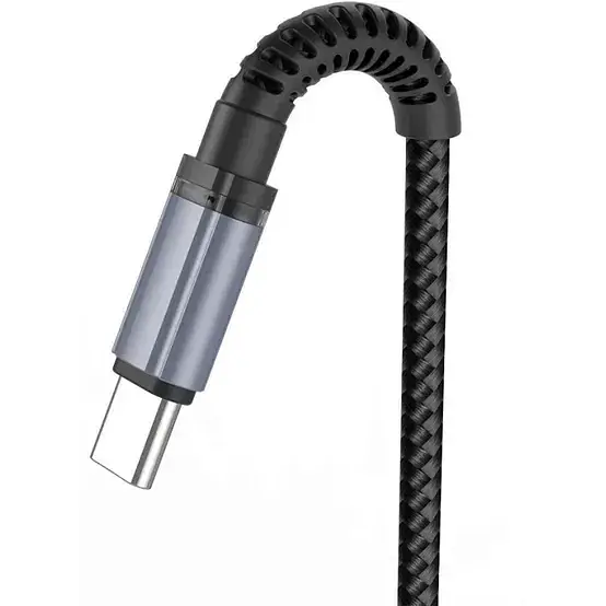 Кабель XO NB215 USB A - USB C 2.4 A чорний  - фото 2