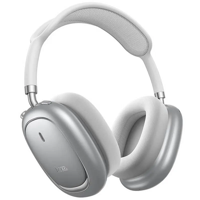 Накладные беспроводные наушники Hoco W68 Calma ANC (App) Silver - фото 3