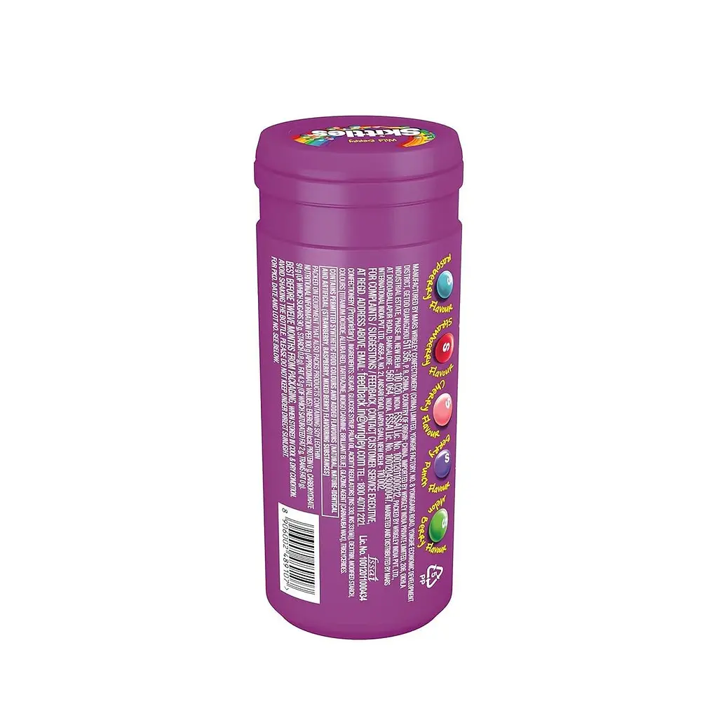 Драже Skittles Berry Flavor Purple Tube 30г - фото 2