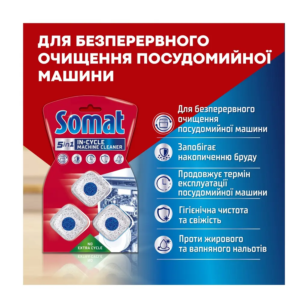 Очищувач для посудомийних машин Somat Machine Cleaner 60 г (9000100999786) - фото 2