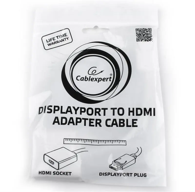 Адаптер Cablexpert DisplayPort вилка - HDMI розетка - фото 2