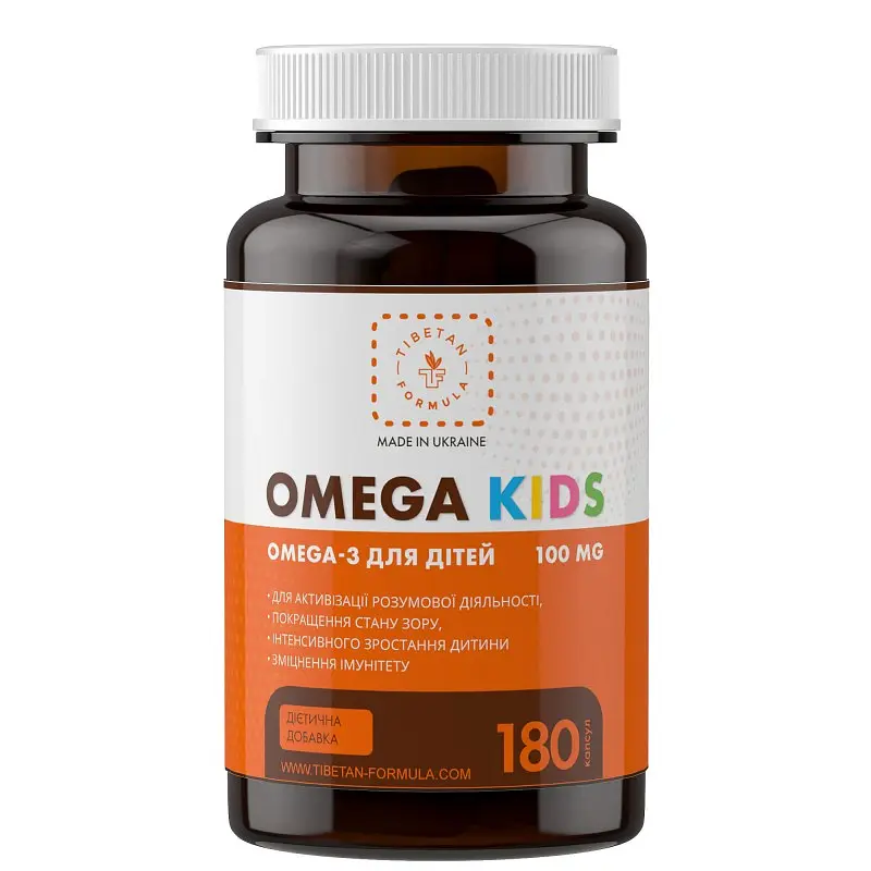 Омега-3 Tibetan Formula для детей 180 капсул