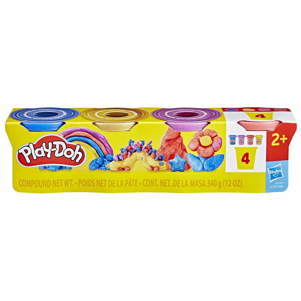 Набір маси для ліплення Play-Doh з ефектами 4 баночки (G1727_G1737) - фото 3