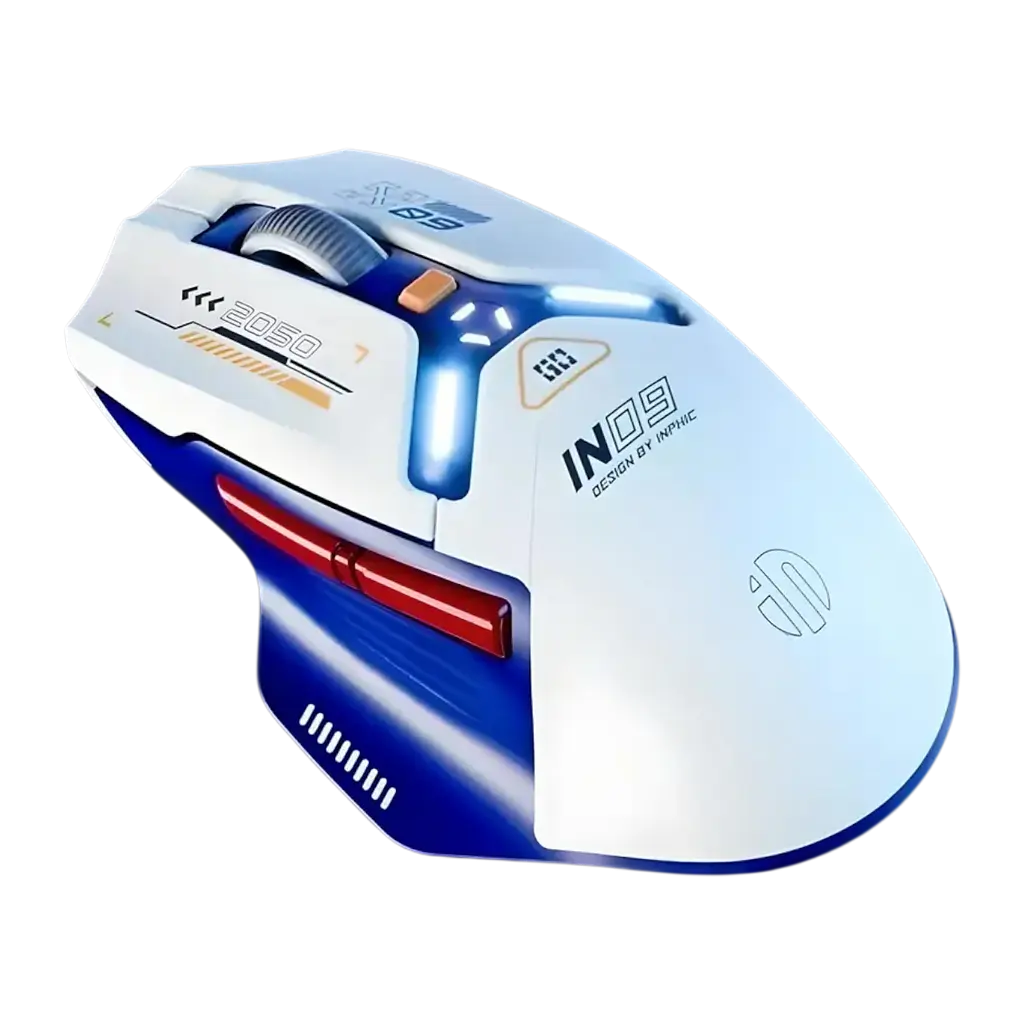 Мышь INPHIC IN9 White-Blue - фото 2