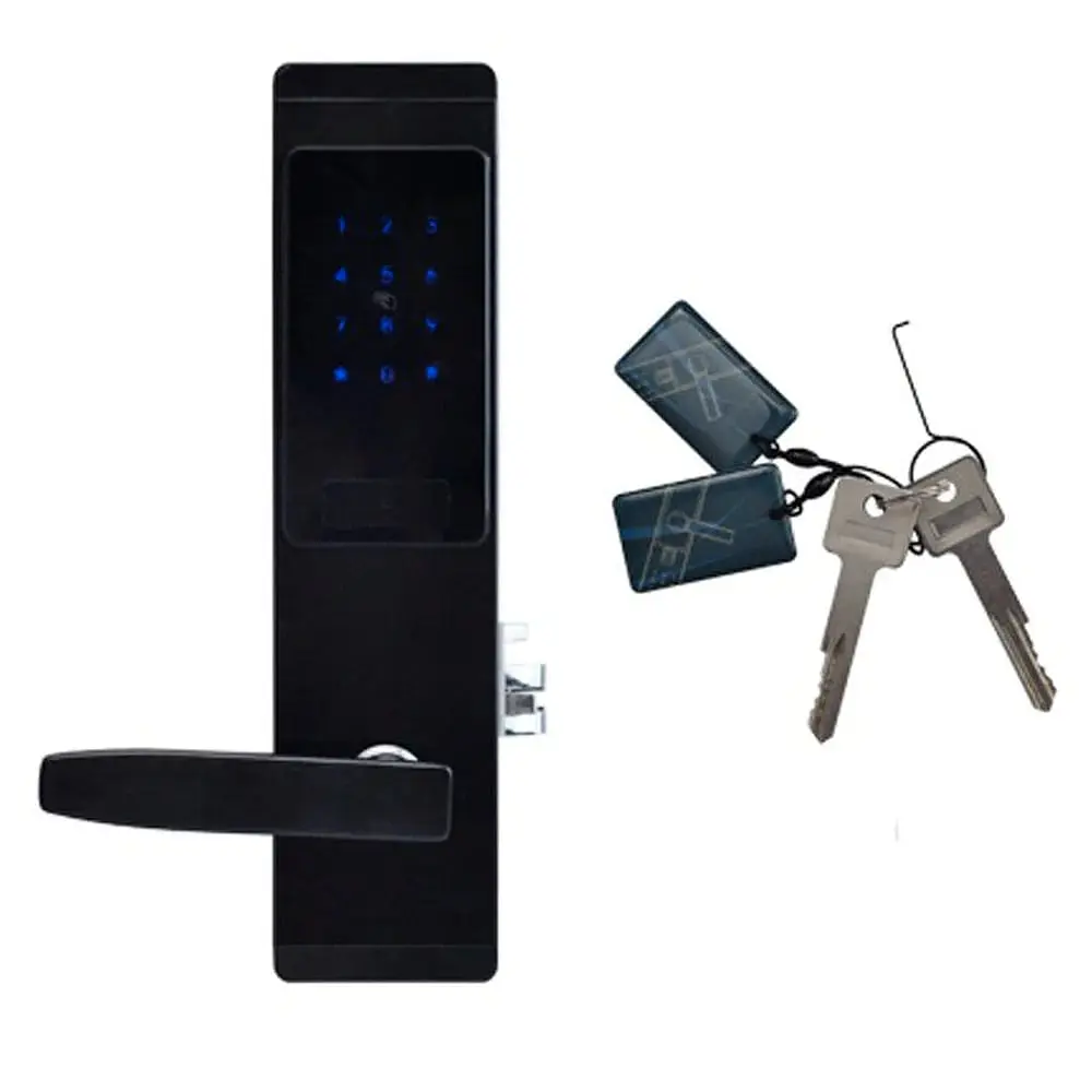 Замок електромеханічний автономний Trinix TRL-5102BT Black Left з Bluetooth і зчитувачем Mifare (65-00007) - фото 3
