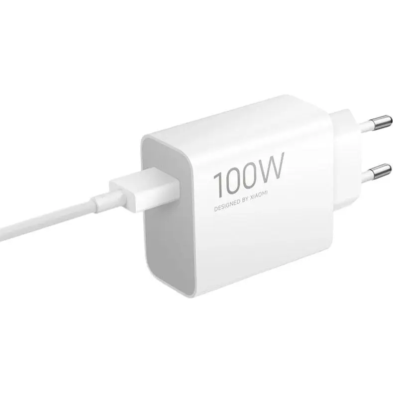 Мережевий зарядний пристрій Xiaomi Charging Combo 100 Вт + кабель USB-A — USB-C білий (BHR095VEU) [175417] - фото 3