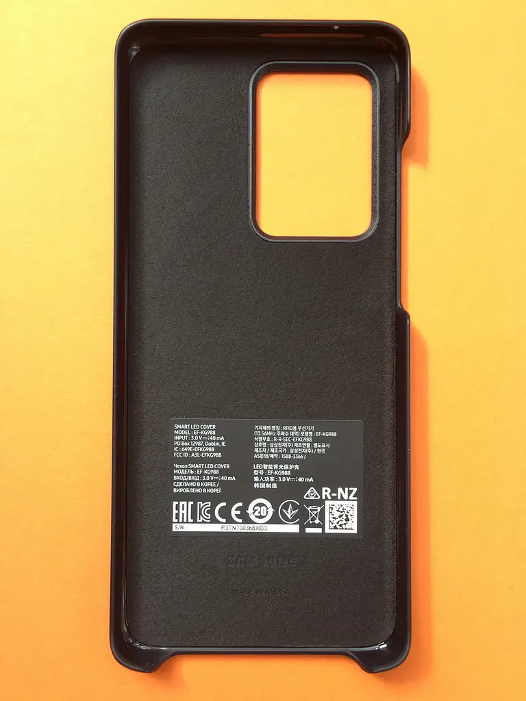 Чохол оригінальний Official LED Cover EF-KG988CBEGRU для Samsung Galaxy S20 Ultra (6.9") Black - фото 4