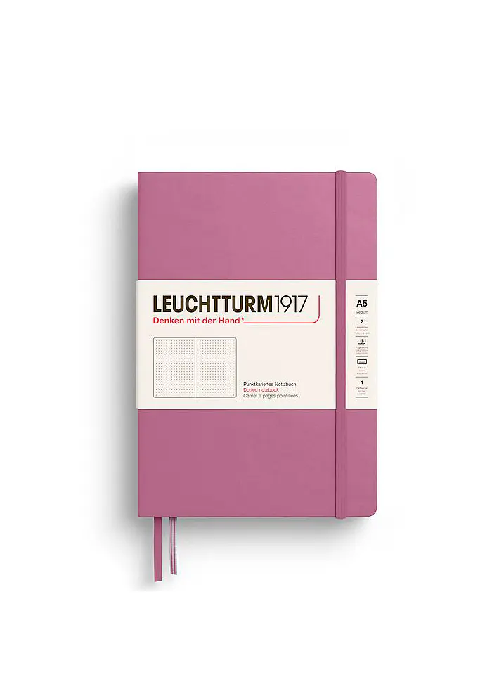 Блокнот Leuchtturm1917 Середній Dusty Rose Крапка (372185) - фото 6