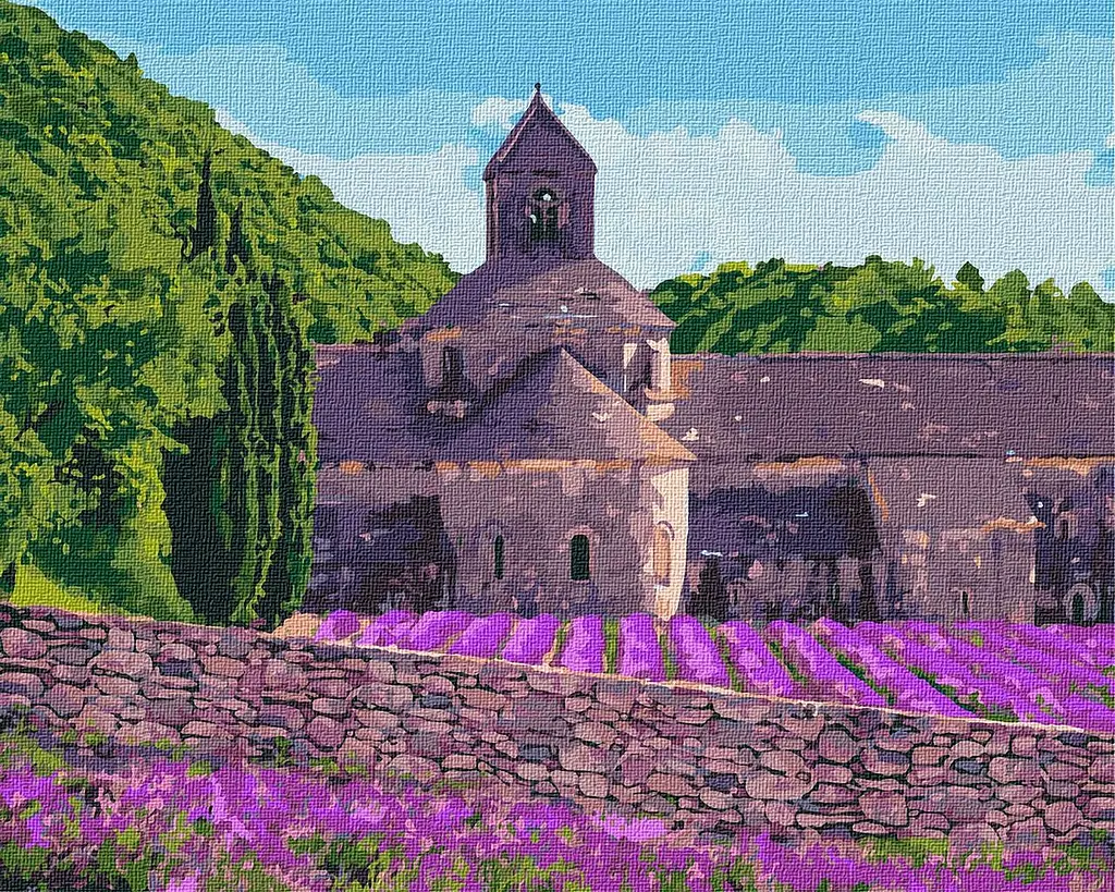 Картина за номерами "Лавандова фортеця" 40x50 см KHO2292