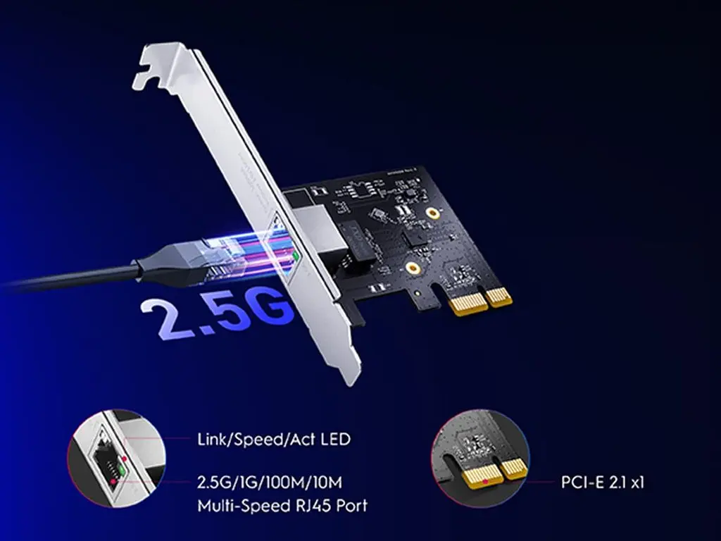 Мережева плата Cudy PE25, 2.5G PCI Express Adapter - фото 8