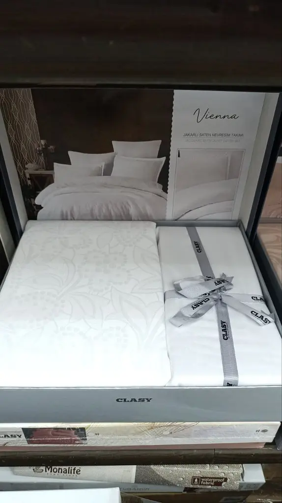 Постільна білизна Vienna White Жаккард Clasy pbe0051028 - фото 4