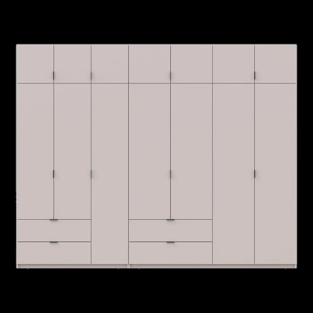 Розпашна Шафа для одягу Doros Лукас Кашемір 3+4 ДСП 300х50х240 (42005132) - фото 4