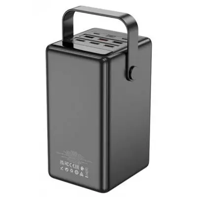 Батарея універсальна HOCO 100000mAh Endure 22.5W PD, QC, LED Lamp, Black (DB03 / 714721) - фото 2