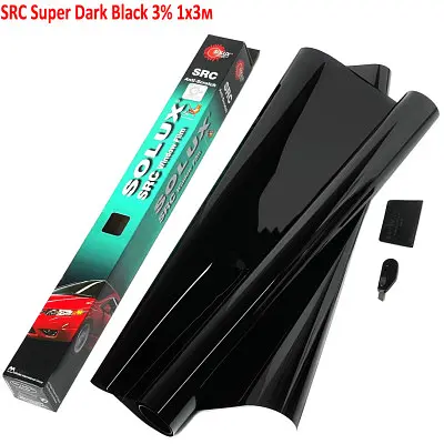Тонувальна плівка Solux SRC Антицарапін Super Dark Black 3% 1x3м (PCG-1A) - фото 4