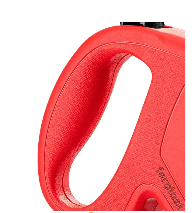 Повідець-рулетка для собак Ferplast Flippy One Cord M до 25 кг червона стрічка 5 м 75093222 - фото 4